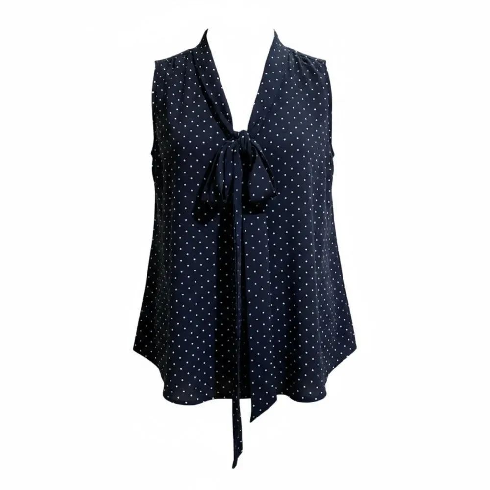 H&M navy polkadot tank top sleeveless blouse v neck
Tie woman 12/ Large